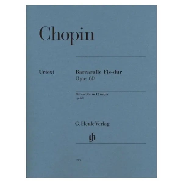 Barcarolle in F# major - Opus 60 - Urtext
