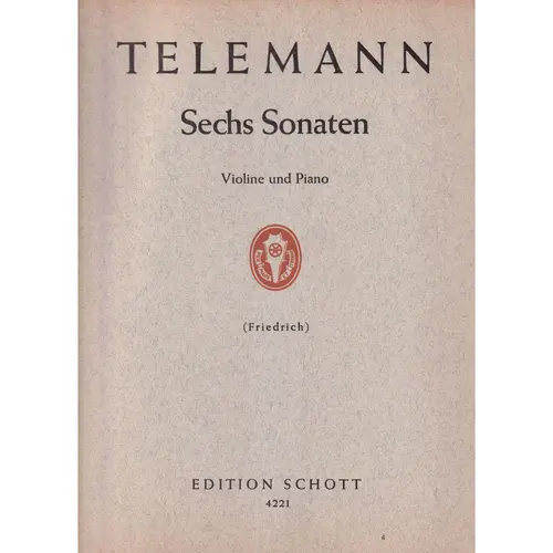Sechs Sonaten - violine und piano