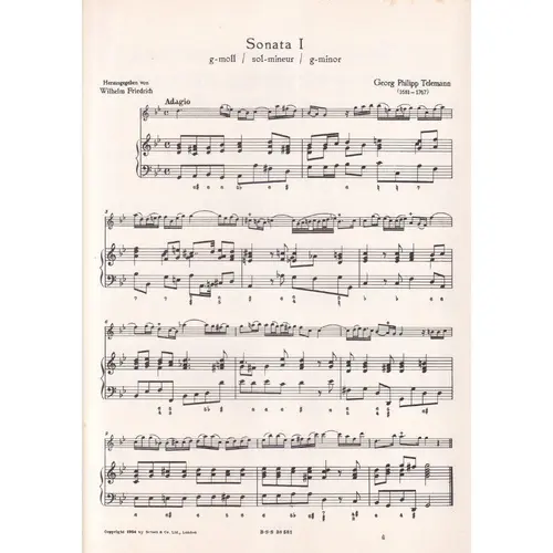 Sechs Sonaten - violine und piano