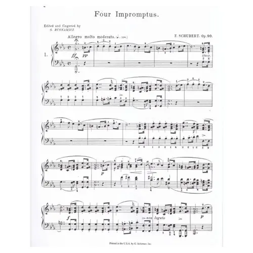Four Impromptus - Op.90 - Ed 1125