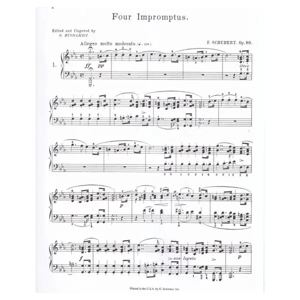 Four Impromptus - Op.90 - Ed 1125
