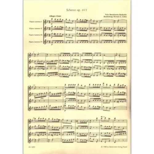 A Midsummer Night`S Dream - Scherzo - Four Flutes