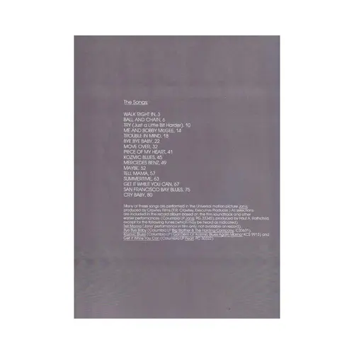 Janis - A Collection Of 16 Janis Joplin Classics - Exemplar Antigo
