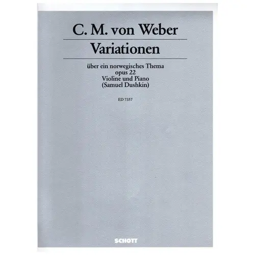 Variationen Uber Ein Norwegisches Thema - Op.22