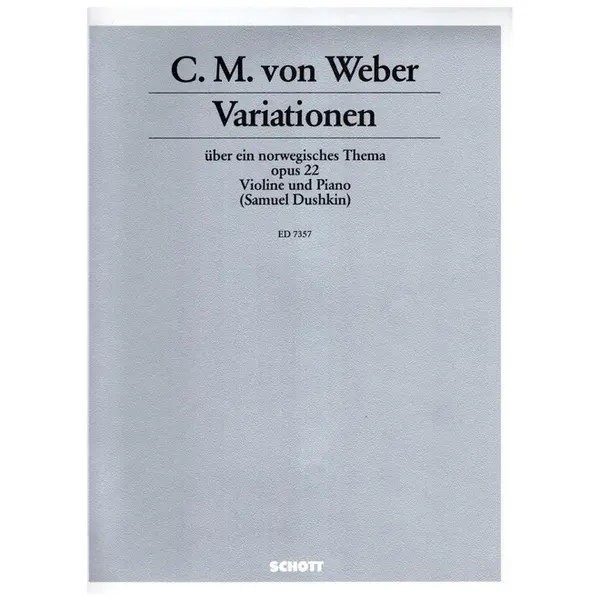 Variationen Uber Ein Norwegisches Thema - Op.22