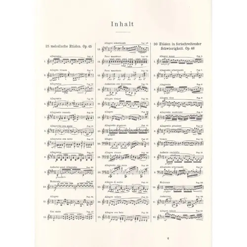 30 Progressive Studies Opus 46 - Piano