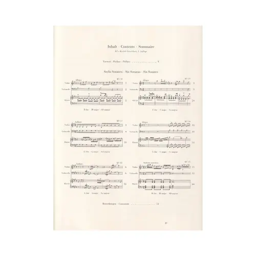 Wunderkind - Sonaten II Fur Klavier Und Violin - Kv 10 - 15