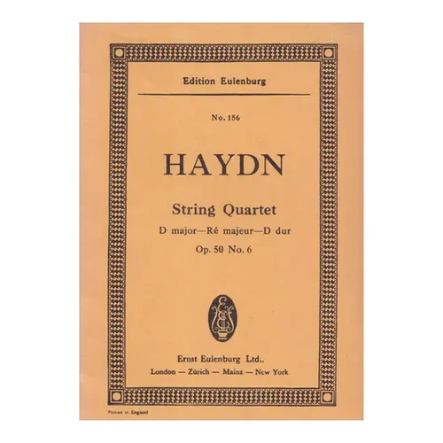 String Quartet D Major - Op.50 N.6 ( study score )