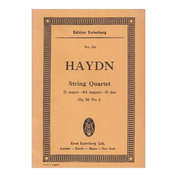 String Quartet D Major - Op.50 N.6 ( study score )