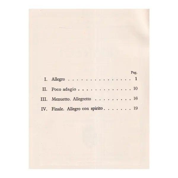 String Quartet D Major - Op.50 N.6 ( study score )