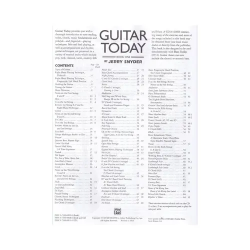 Guitar Today, Book 1