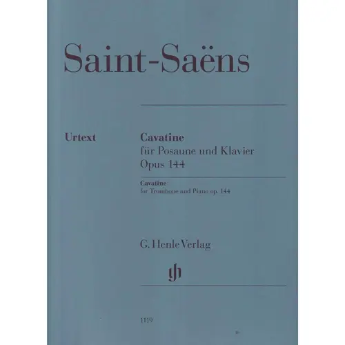 Cavatine Fur Posaunne Und Klavier - Opus 144 - Urtext