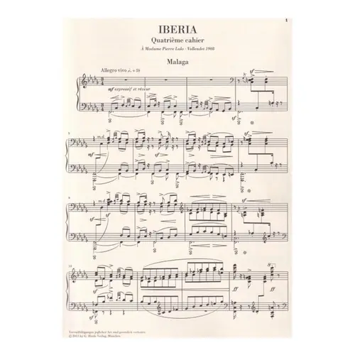 Iberia - Fourth Book - Urtext