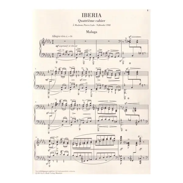 Iberia - Fourth Book - Urtext