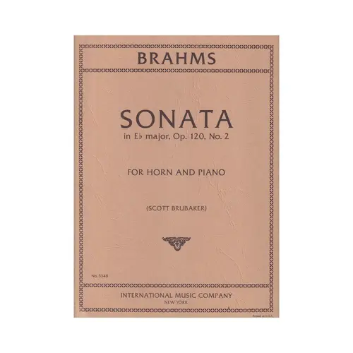 Sonata In Eb Major For Horn - Op.120 N.2