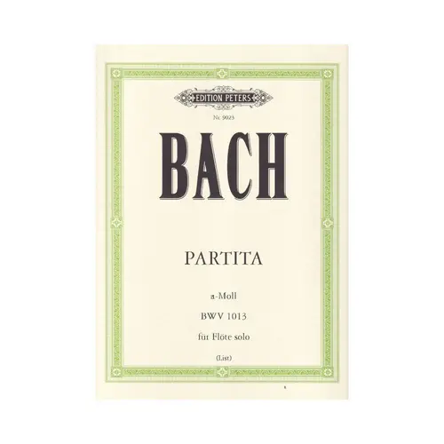 Partita A Moll Fur Flote Solo - Bwv 1013