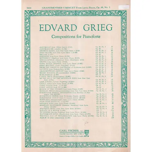 Grandmother`S Minuet - Op.68 N.2