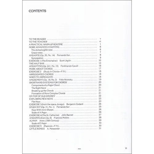 First Book For The Guitar Vol.3