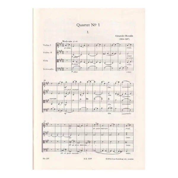 String Quartet N.1   A Major