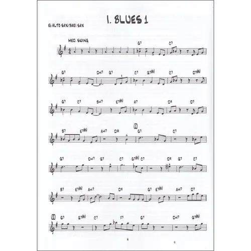 15 Easy Jazz/Blues/Funk Etudes-Eb