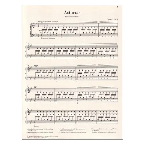 Asturias - Urtext