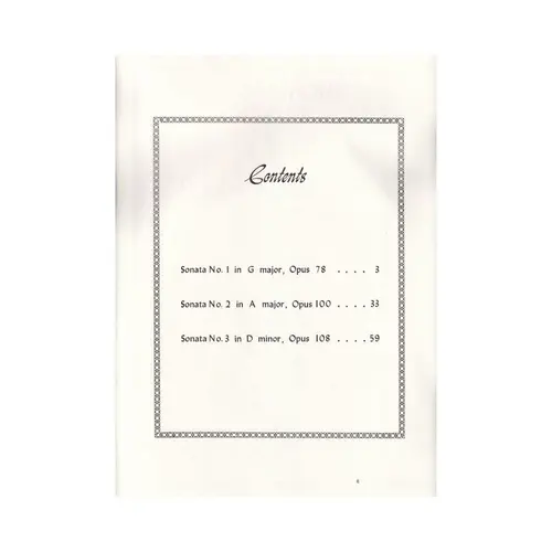 Three Sonatas (Violin)