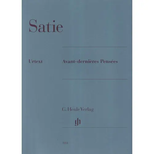 Avant-Dernieres Pensees - Urtext