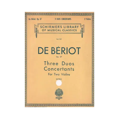 Three Duos Concertantes  - Op. 57  (Ed 957)