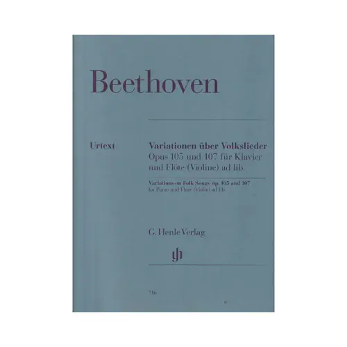 Variationen Uber Volkslieder - Op. 105 E 107 Fur Klavier Und Flote - Urtext