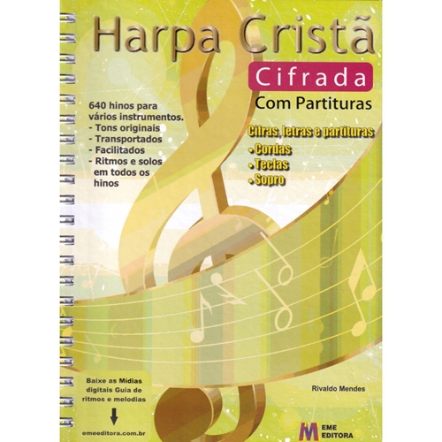 Harpa Cristã : 640 Hinos Cifrados