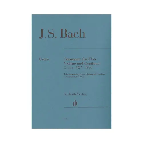 Triosonate Fur Flote, Violine Und Continuo G Dur - Bwv 1038 - Urtext