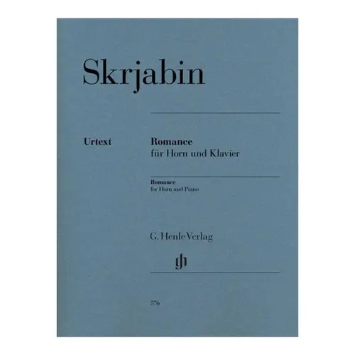 Romance Fur Horn Und Klavier - Urtext