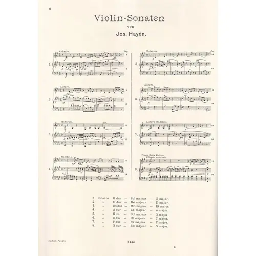Sonaten - Violino