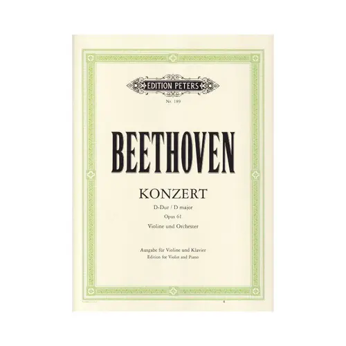 Concerto in D major Op. 61 - Edition for violin and piano por Carl Flesch
