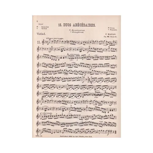 Fifteen Duos Abece... Op.85 N.3  (Edição Antiga)