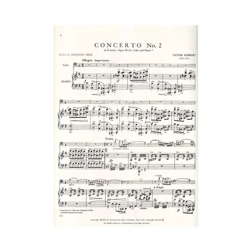 Concerto N.2 In E Min-Op.30