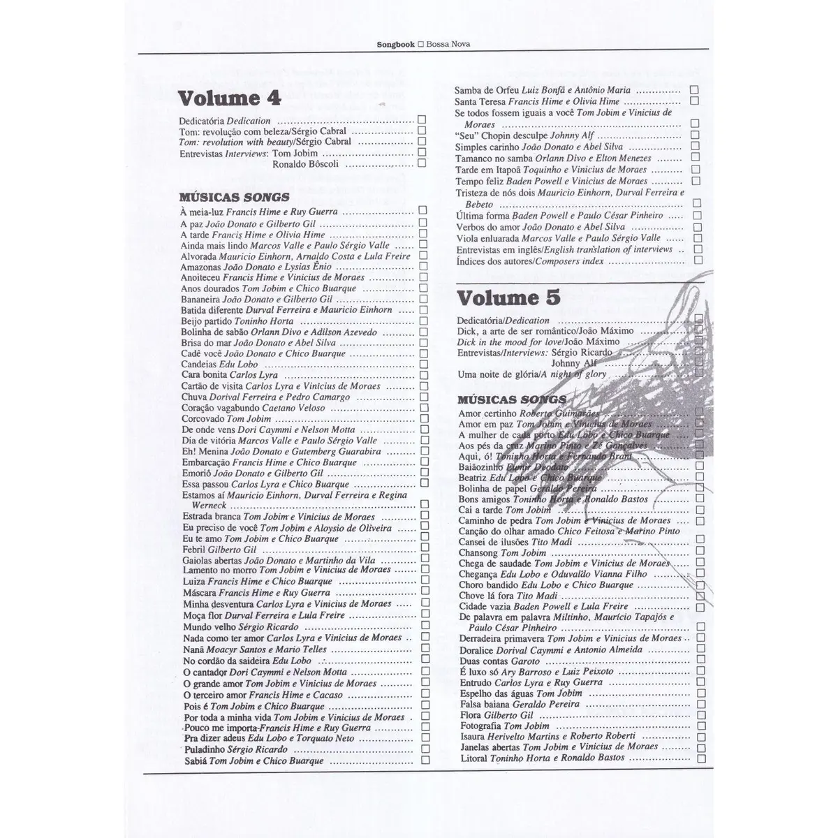 Songbook Bossa Nova - Vol.1