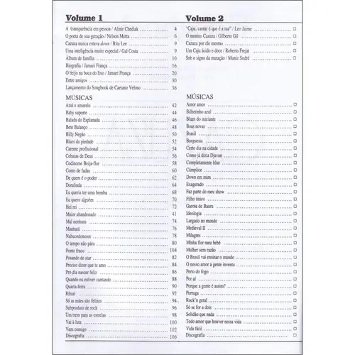 Songbook Cazuza Vol.1