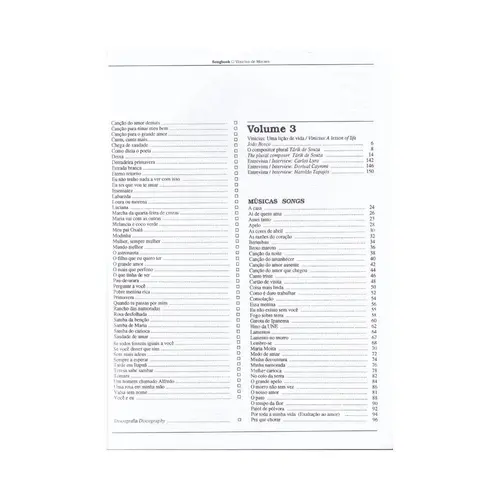 Songbook Vinicius de Moraes Vol.3