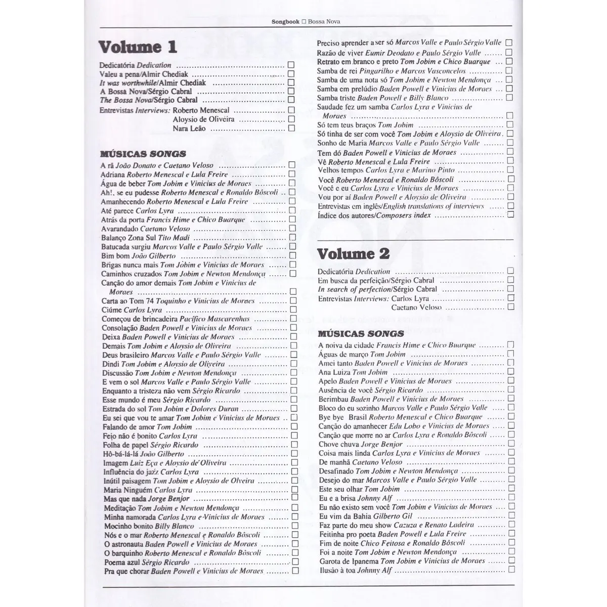 Songbook Bossa Nova - Vol.5