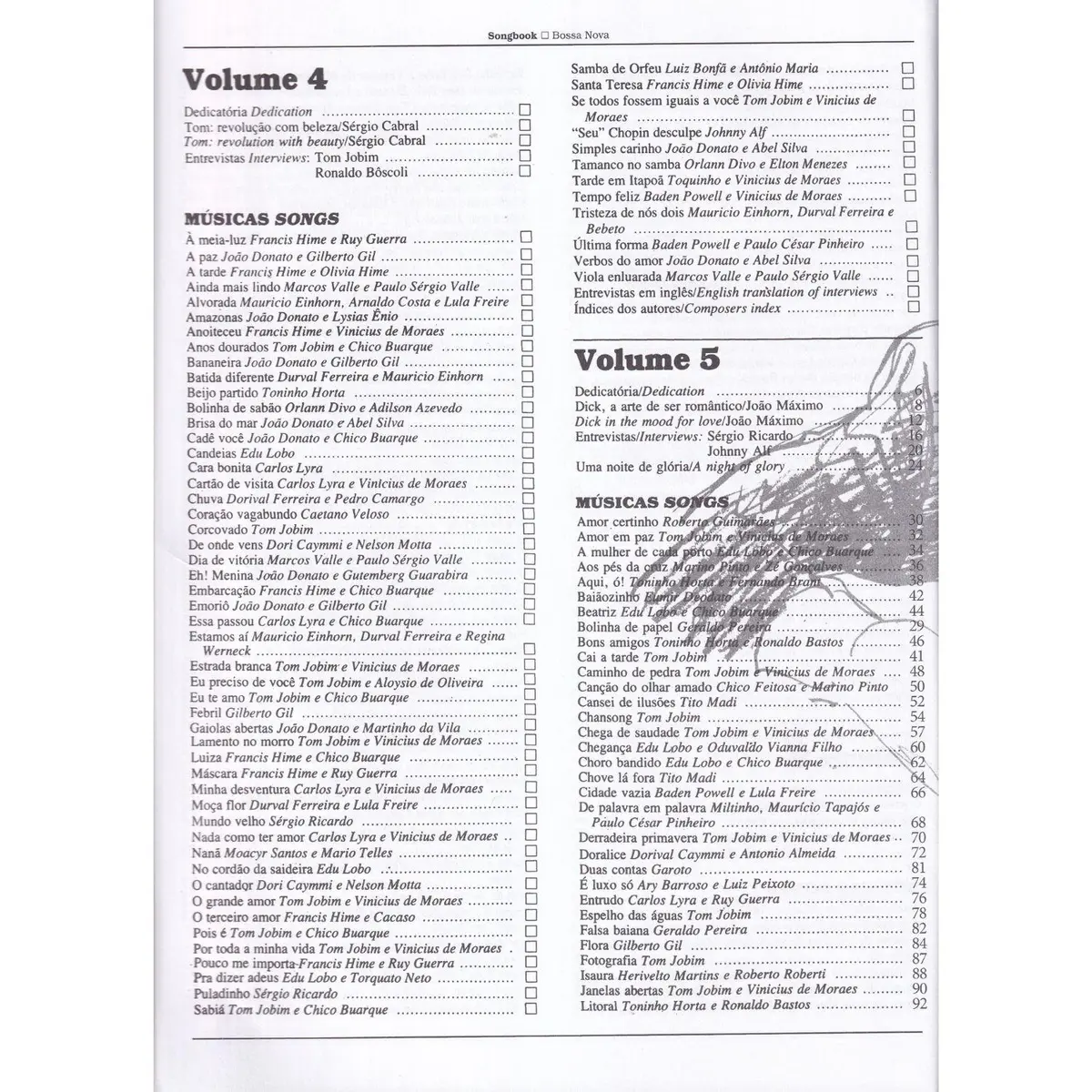 Songbook Bossa Nova - Vol.5
