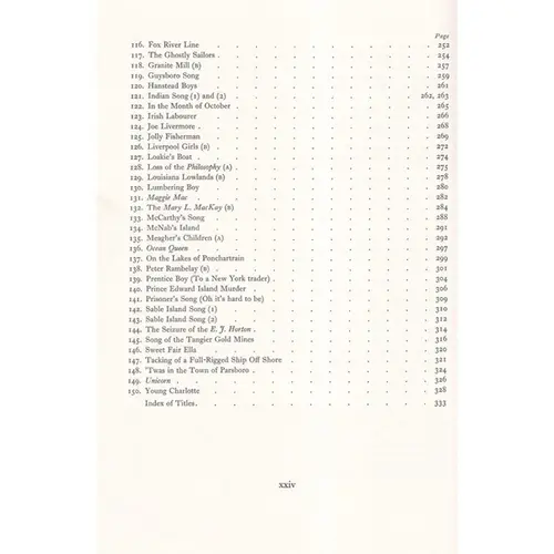 Songs And Ballads From Nova Scotia