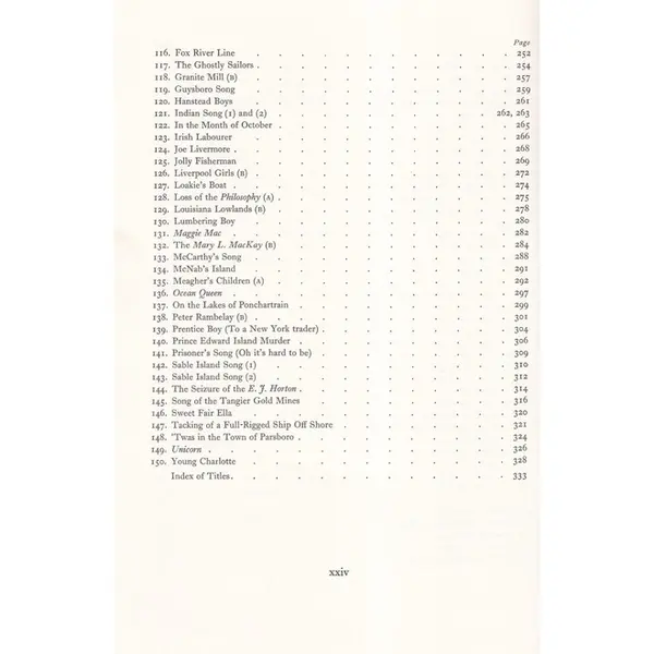 Songs And Ballads From Nova Scotia