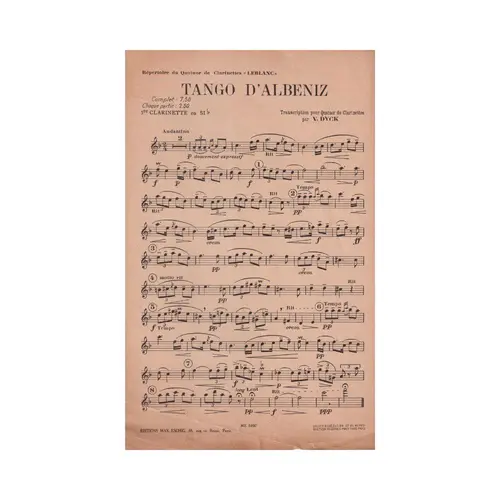 Tango D'Albeniz - Exemplar Antigo