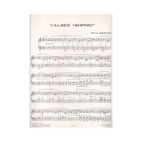 Petites mains - six pieces pour piano
