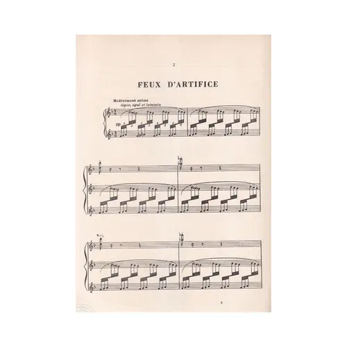 Feux D`Artifice - Preludes  (Edição Antiga) - Ref.97