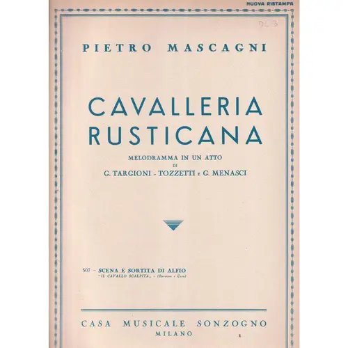 Scena E Sortita Di Alfio - Cavalleria Rusticana