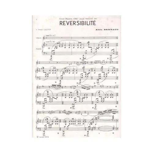 Reversibilite - Exemplar Antigo