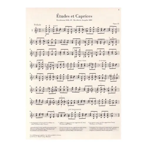 Études et Caprices for Violine solo op.35