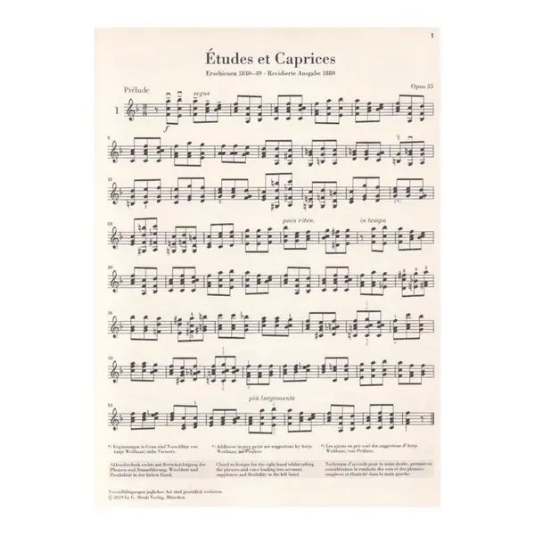 Études et Caprices for Violine solo op.35